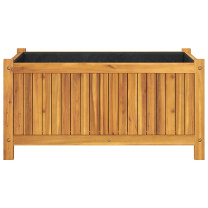 vidaXL Pflanzkübel mit Einlage 80x42x40 cm Massivholz Akazie