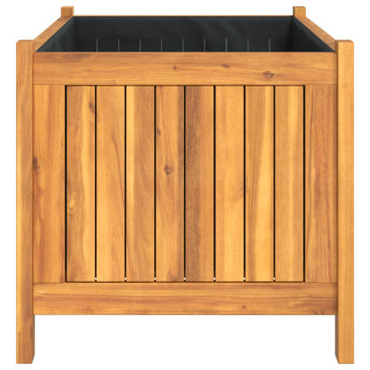 vidaXL Pflanzkübel mit Einlage 80x42x40 cm Massivholz Akazie