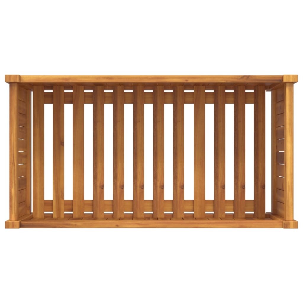 vidaXL Pflanzkübel mit Einlage 80x42x40 cm Massivholz Akazie