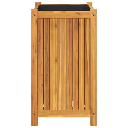 vidaXL Pflanzkübel mit Einlage 42x42x75 cm Massivholz Akazie
