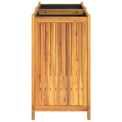 vidaXL Pflanzkübel mit Einlage 84x42x75 cm Massivholz Akazie