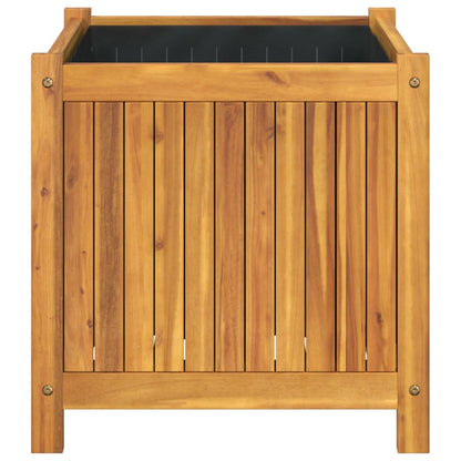 vidaXL Pflanzkübel mit Einlage 50x50x50 cm Massivholz Akazie