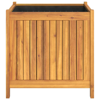 vidaXL Pflanzkübel mit Einlage 50x50x50 cm Massivholz Akazie