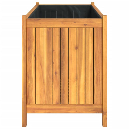 vidaXL Pflanzkübel mit Einlage 99,5x38x50 cm Massivholz Akazie