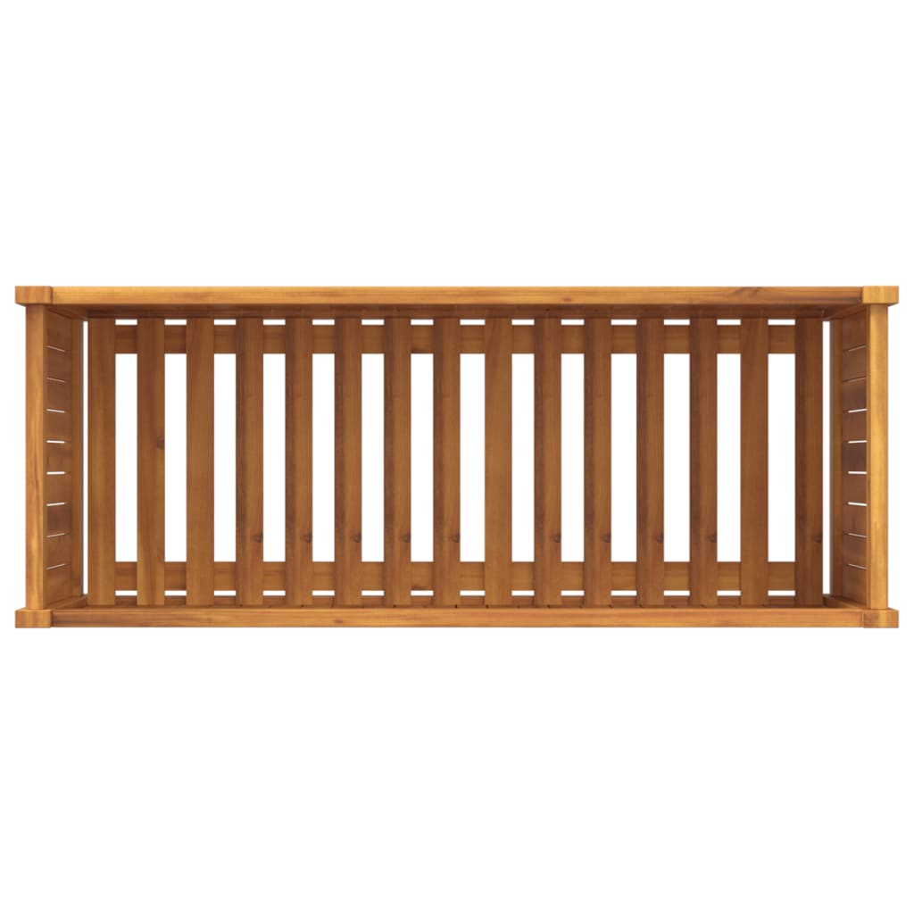 vidaXL Pflanzkübel mit Einlage 99,5x38x50 cm Massivholz Akazie