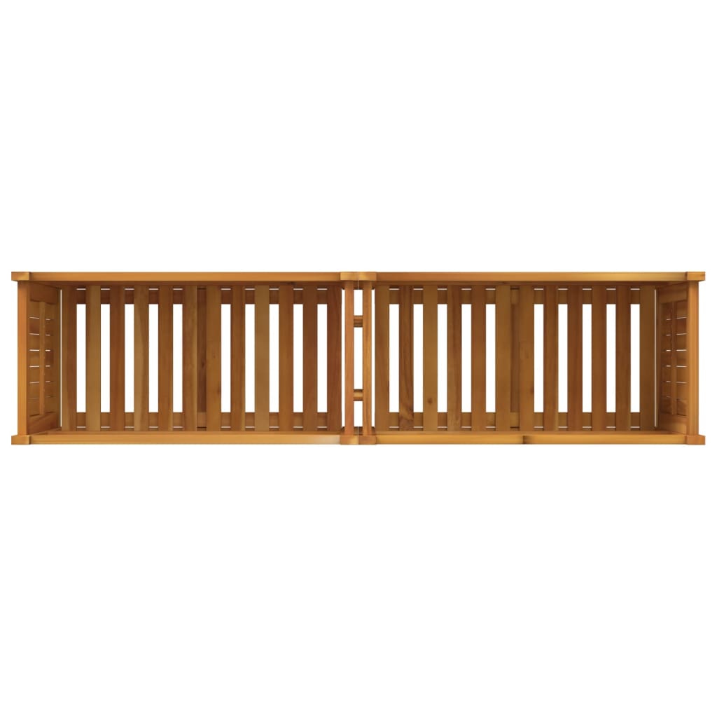 vidaXL Pflanzkübel mit Einlage 153x38,5x50 cm Massivholz Akazie