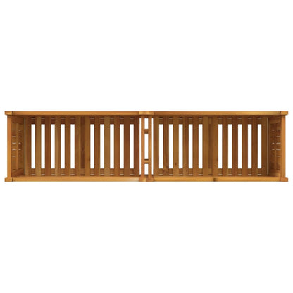 vidaXL Pflanzkübel mit Einlage 153x38,5x50 cm Massivholz Akazie