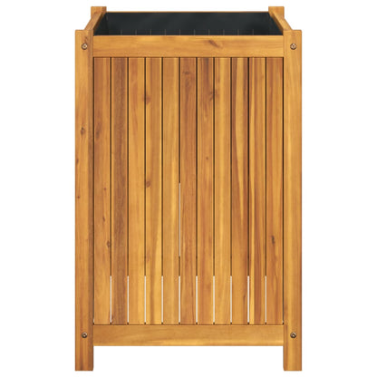 vidaXL Pflanzkübel mit Einlage 50x50x75 cm Massivholz Akazie