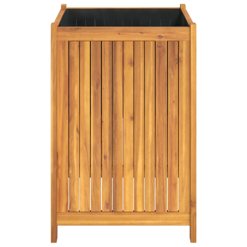 vidaXL Pflanzkübel mit Einlage 50x50x75 cm Massivholz Akazie