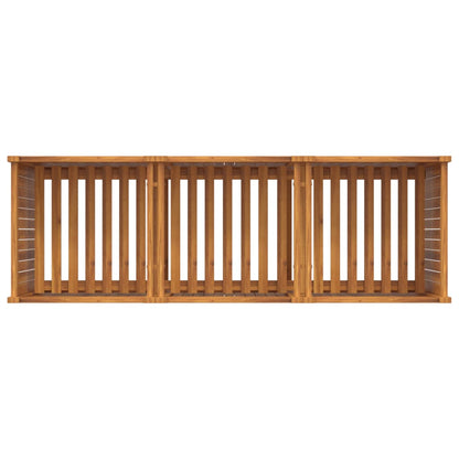 vidaXL Pflanzkübel mit Einlage 150x50x75 cm Massivholz Akazie