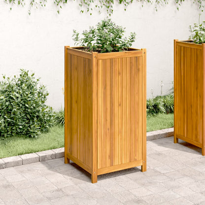 vidaXL Pflanzkübel mit Einlage 50x50x100 cm Massivholz Akazie