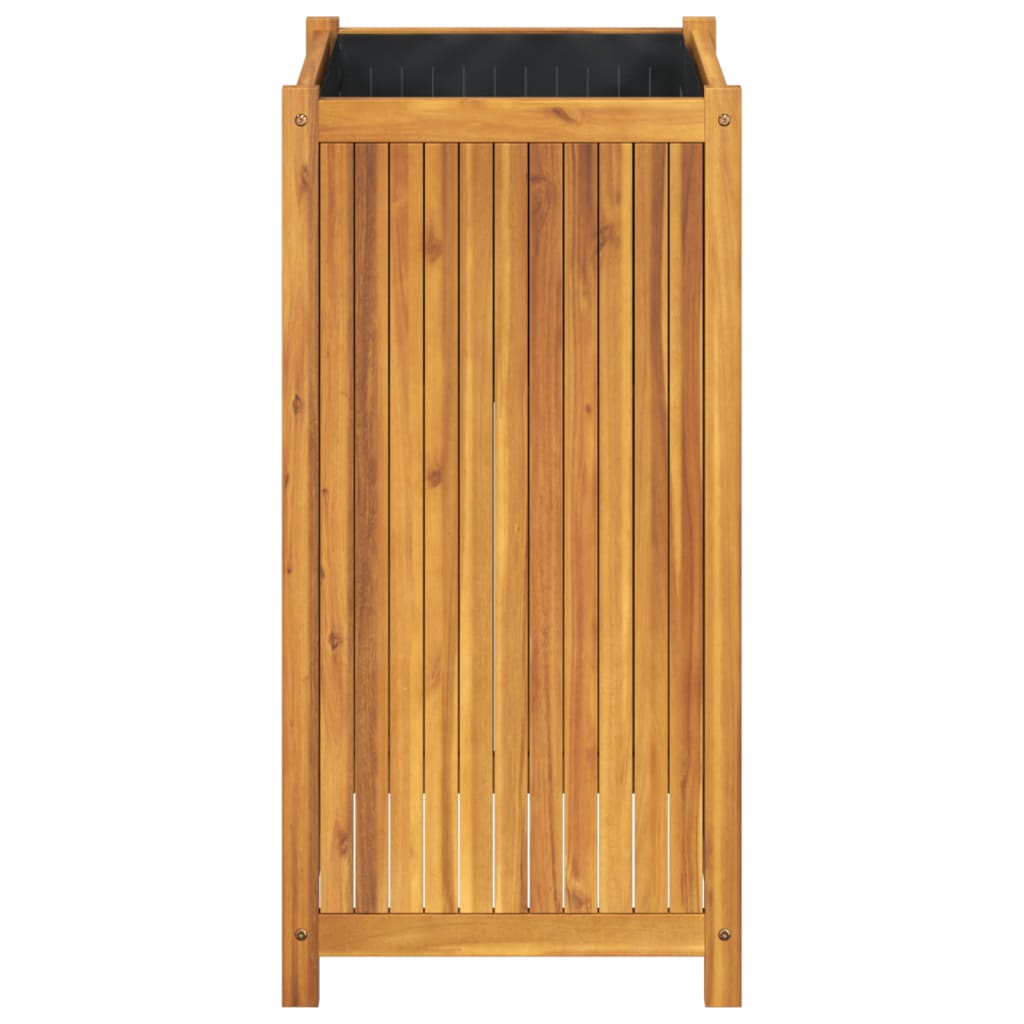vidaXL Pflanzkübel mit Einlage 50x50x100 cm Massivholz Akazie