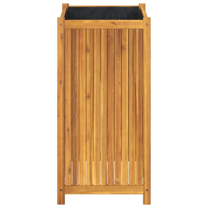 vidaXL Pflanzkübel mit Einlage 50x50x100 cm Massivholz Akazie