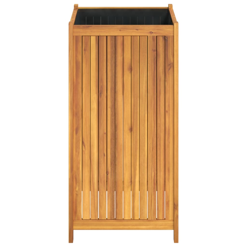 vidaXL Pflanzkübel mit Einlage 50x50x100 cm Massivholz Akazie