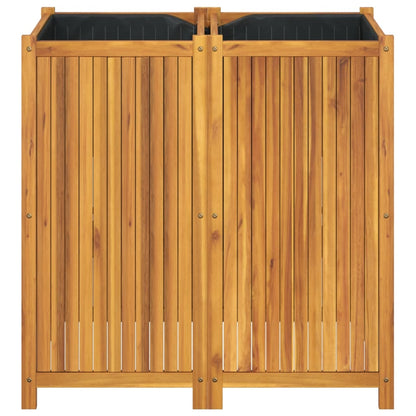 vidaXL Pflanzkübel mit Einlage 100x50x100 cm Massivholz Akazie