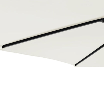vidaXL Sonnenschirm mit Stahlmast Weiß 225x225x212 cm