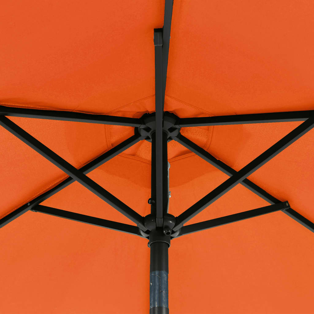vidaXL Sonnenschirm mit Stahlmast Terracotta 225x225x212 cm