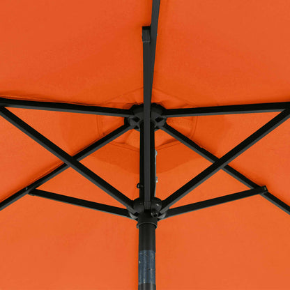 vidaXL Sonnenschirm mit Stahlmast Terracotta 225x225x212 cm
