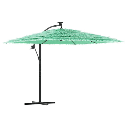 vidaXL Sonnenschirm mit Stahlmast Grün 246x246x230 cm