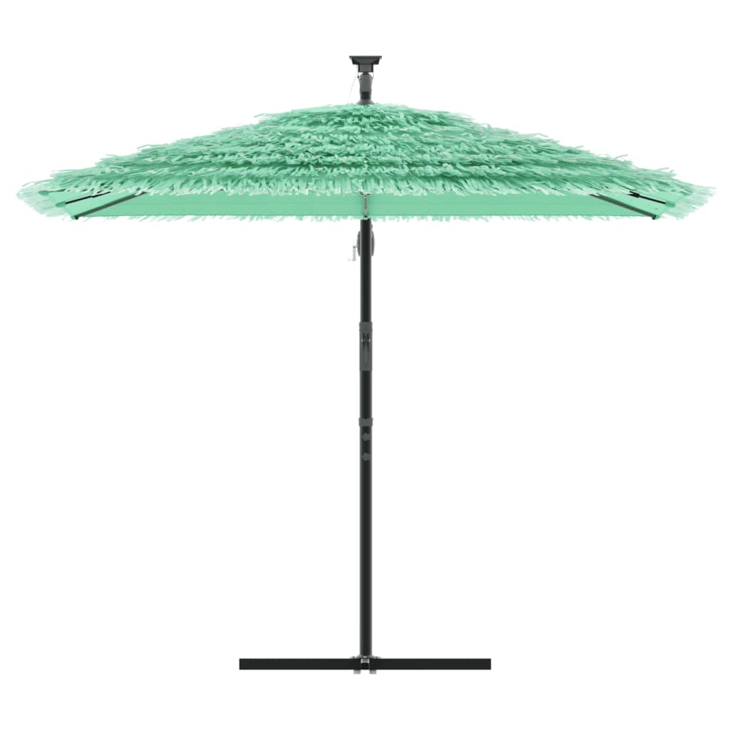 vidaXL Sonnenschirm mit Stahlmast Grün 246x246x230 cm
