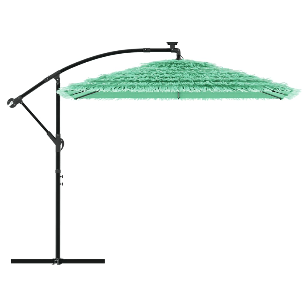 vidaXL Sonnenschirm mit Stahlmast Grün 246x246x230 cm