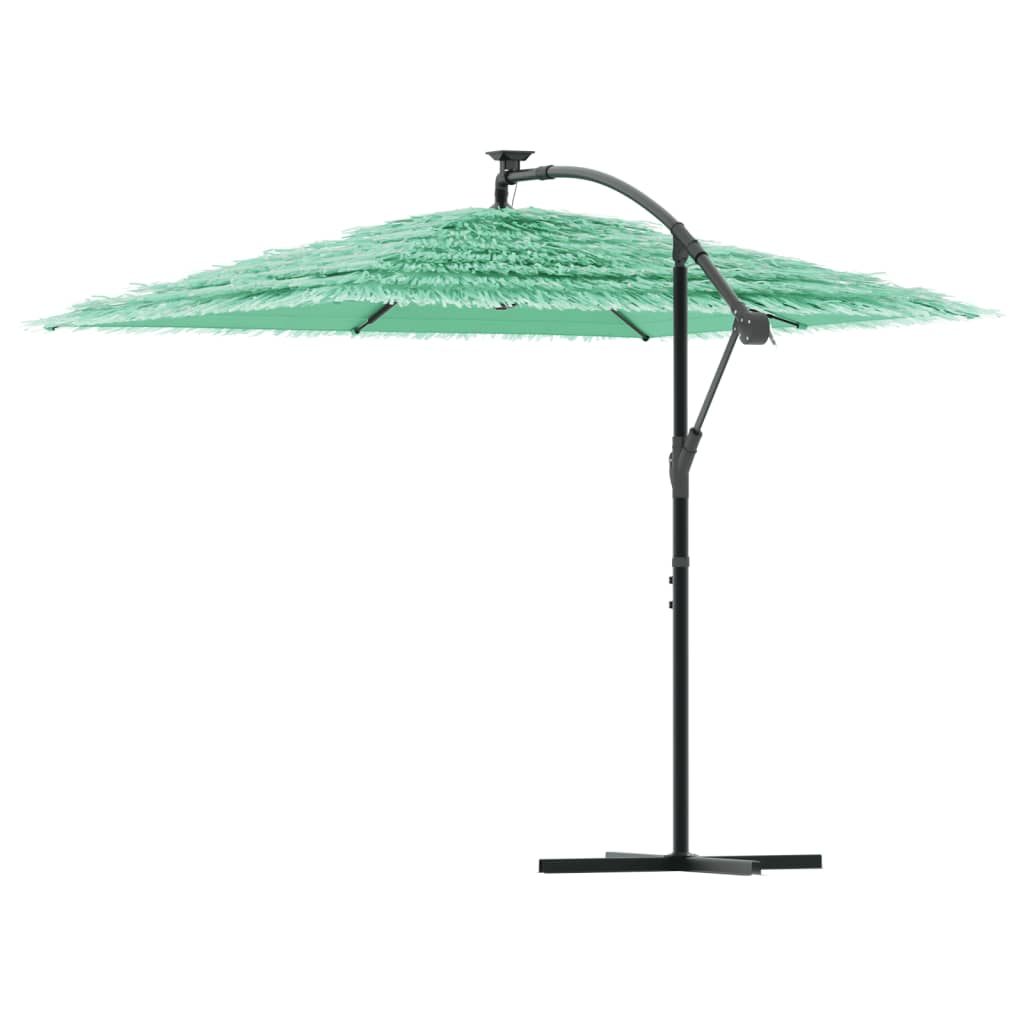 vidaXL Sonnenschirm mit Stahlmast Grün 246x246x230 cm