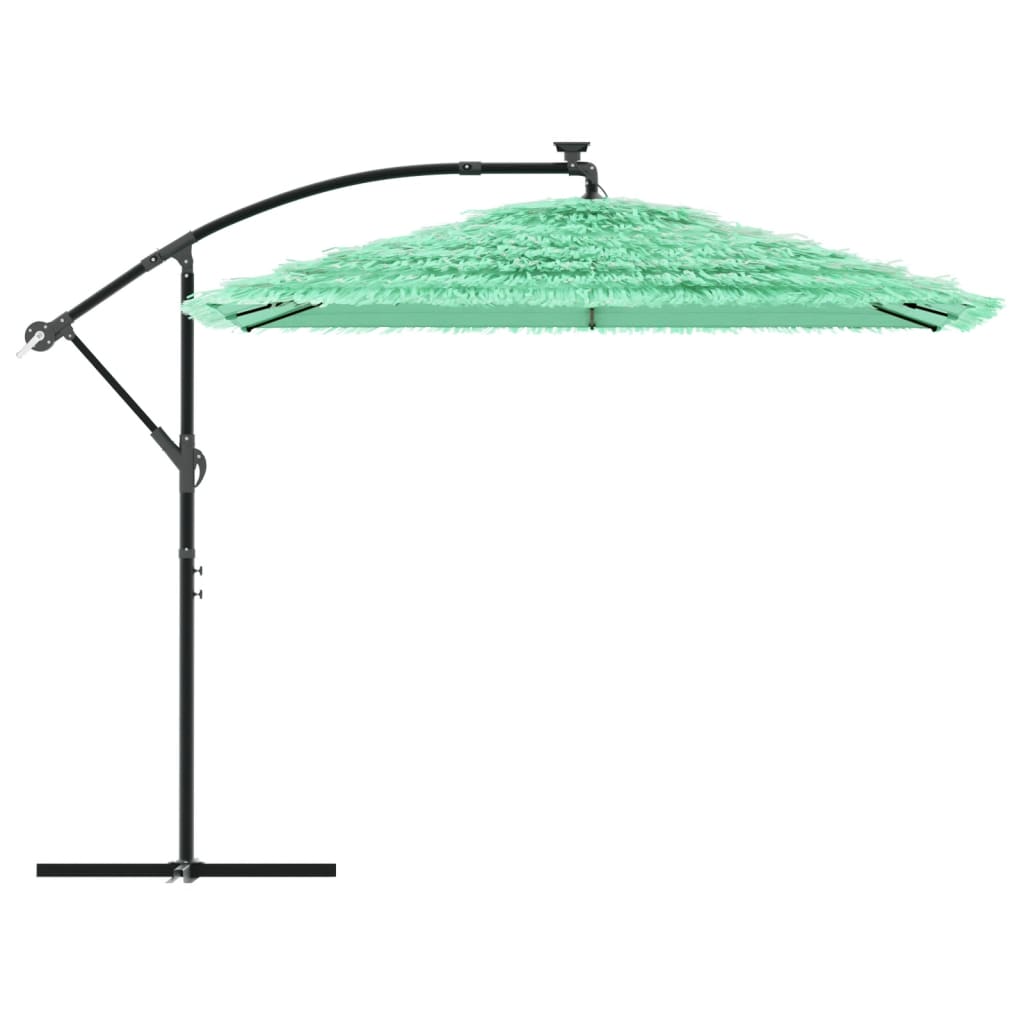 vidaXL Sonnenschirm mit Stahlmast Grün 269x269x235 cm