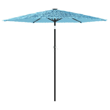 vidaXL Parasol avec mât en acier bleu 223x223x213 cm