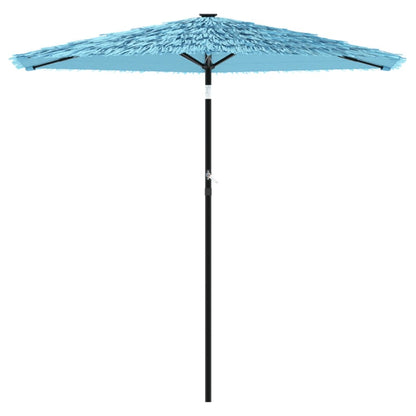 vidaXL Parasol avec mât en acier bleu 223x223x213 cm