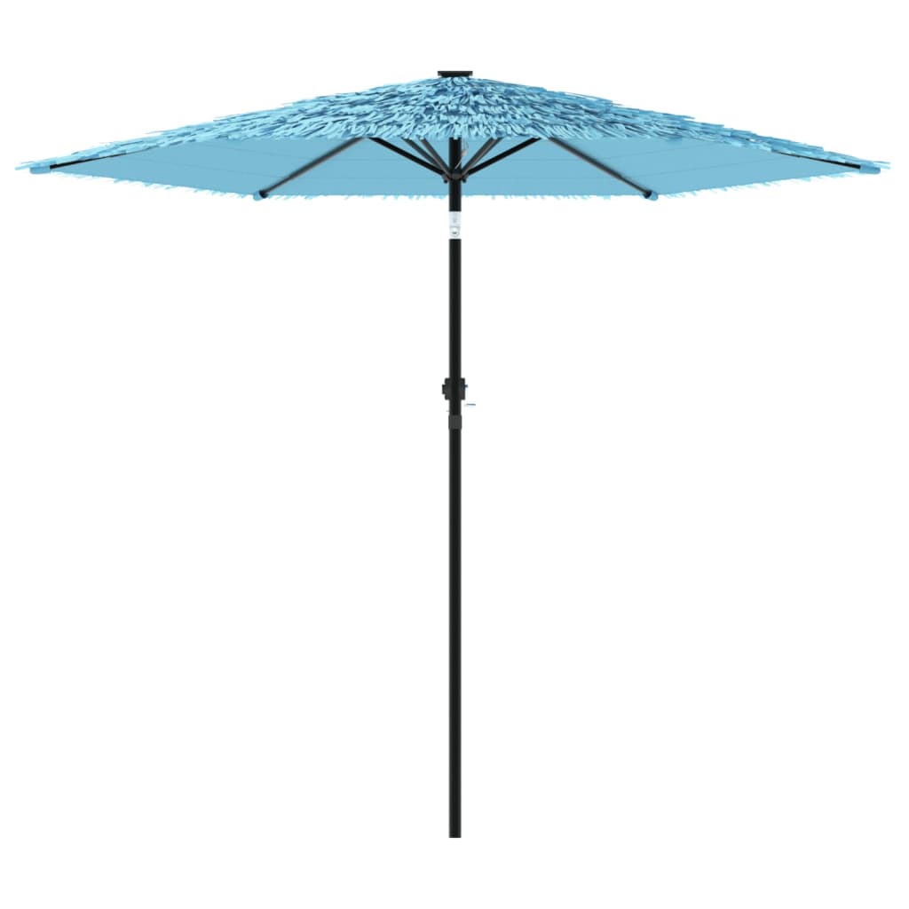 vidaXL Parasol avec mât en acier bleu 223x223x213 cm