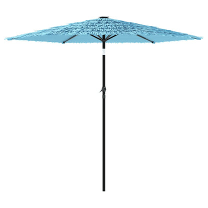 vidaXL Parasol avec mât en acier bleu 223x223x213 cm