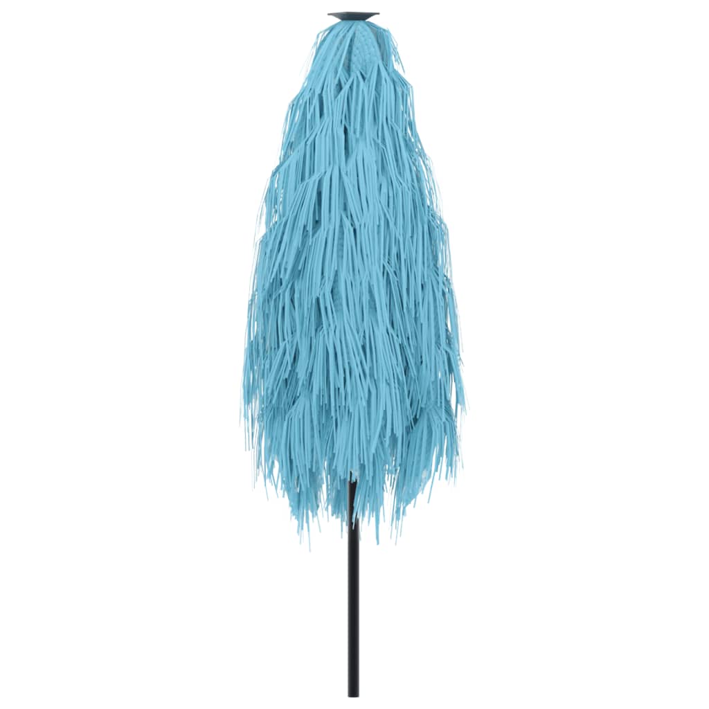vidaXL Parasol avec mât en acier bleu 223x223x213 cm