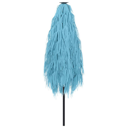 vidaXL Parasol avec mât en acier bleu 223x223x213 cm