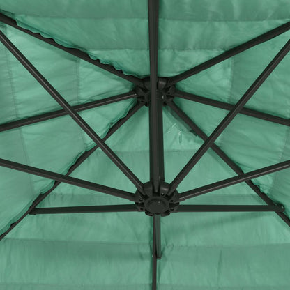 vidaXL Parasol avec mât en acier Vert 268x268x226 cm