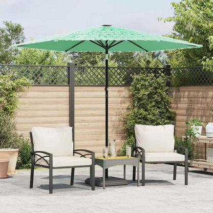 vidaXL Parasol avec mât en acier Vert 268x268x226 cm