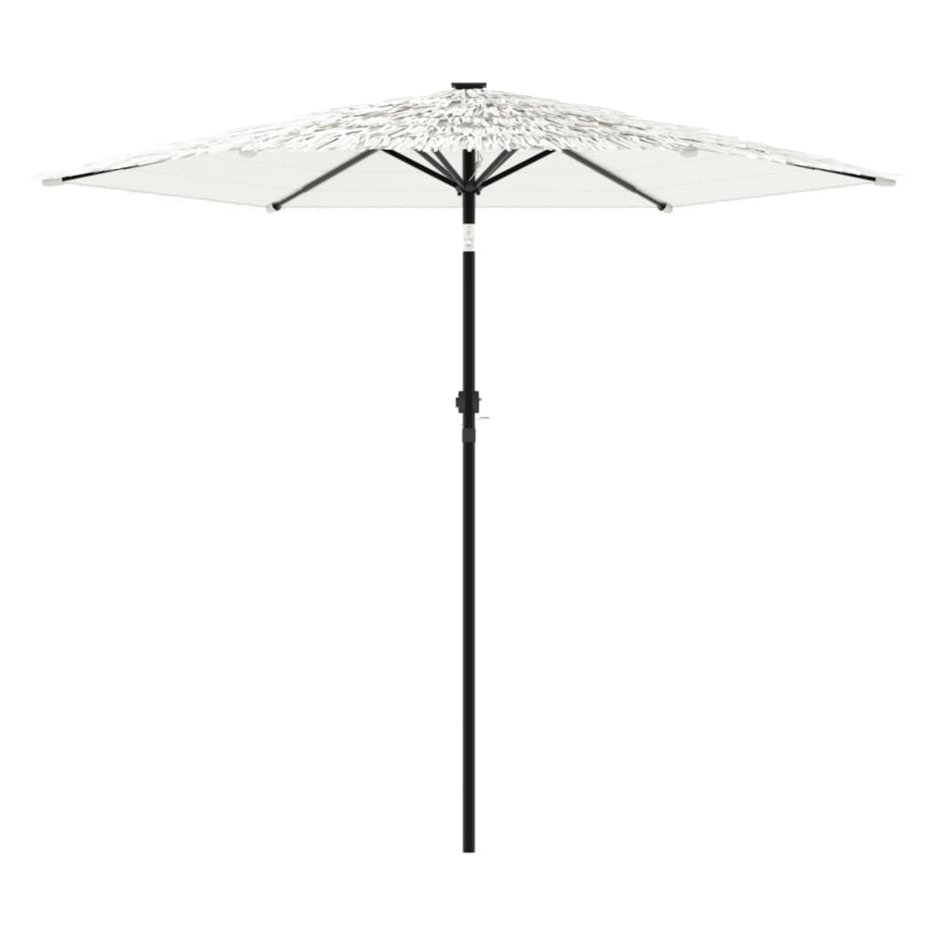 vidaXL Sonnenschirm mit Stahlmast Weiß 268x268x226 cm