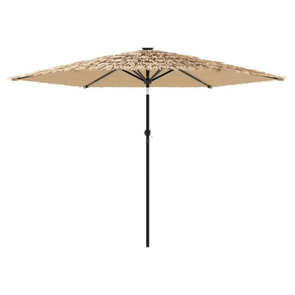 vidaXL Sonnenschirm mit Stahlmast Braun 288x288x225 cm