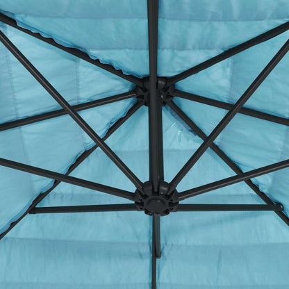 vidaXL Sonnenschirm mit Stahlmast Blau 288x288x225 cm