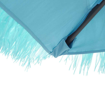 vidaXL Sonnenschirm mit Stahlmast Blau 288x288x225 cm