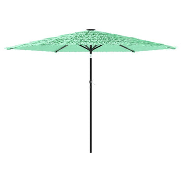 vidaXL Parasol avec mât en acier Vert 288x288x225 cm