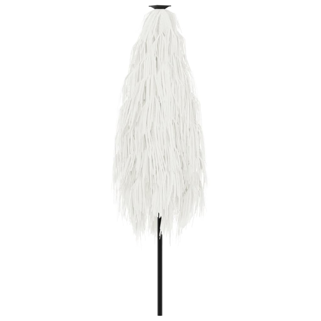 vidaXL Parasol avec mât en acier Blanc 288x288x225 cm