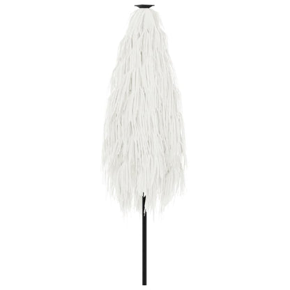 vidaXL Parasol avec mât en acier Blanc 288x288x225 cm