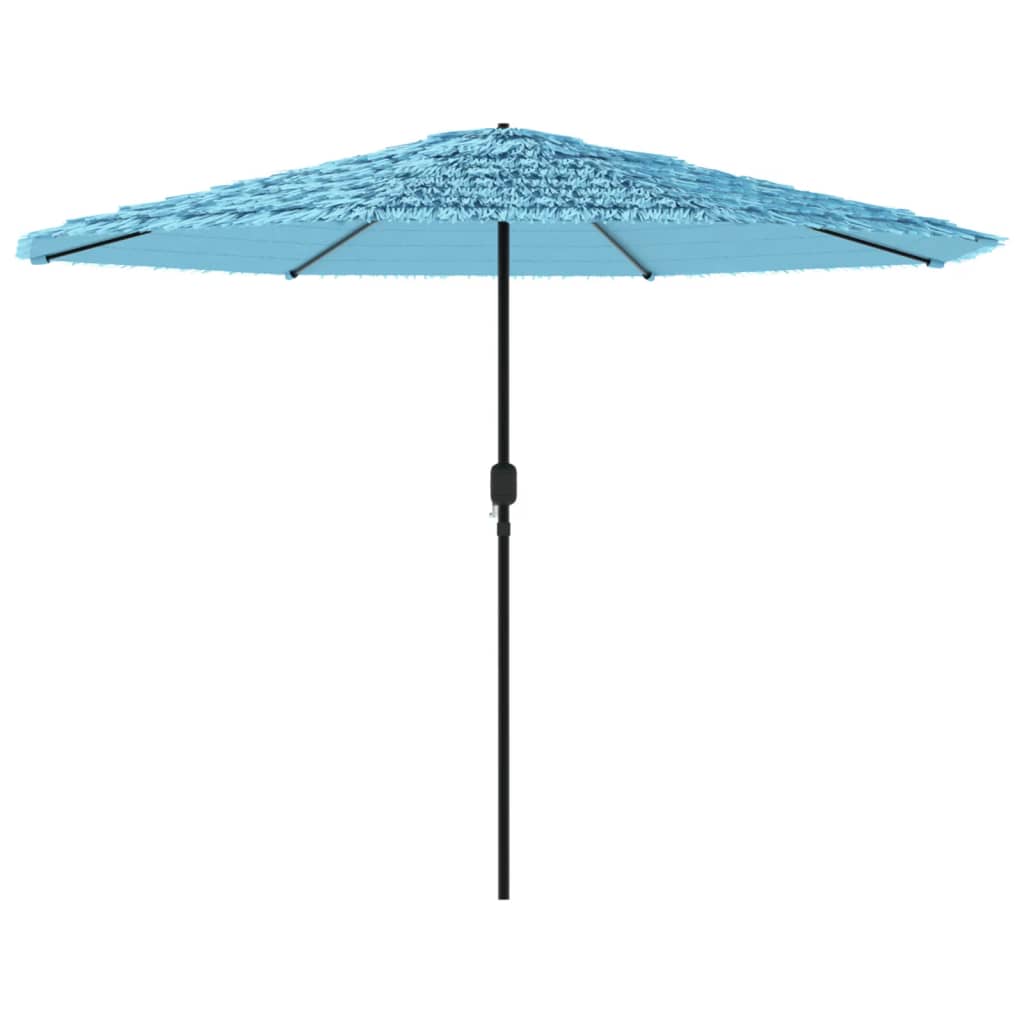 vidaXL Parasol à mât en acier bleu 324x324x247 cm