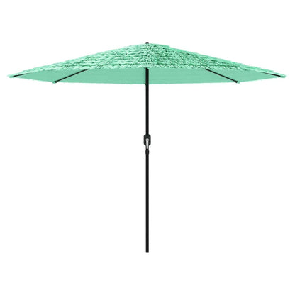 vidaXL Sonnenschirm mit Stahlmast Grün 324x324x247 cm