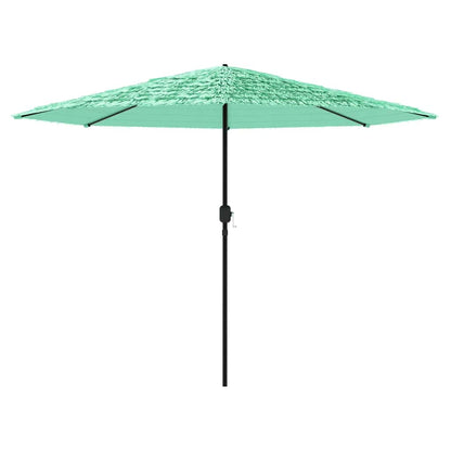 vidaXL Sonnenschirm mit Stahlmast Grün 324x324x247 cm