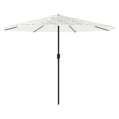 vidaXL Sonnenschirm mit Stahlmast Weiß 324x324x247 cm