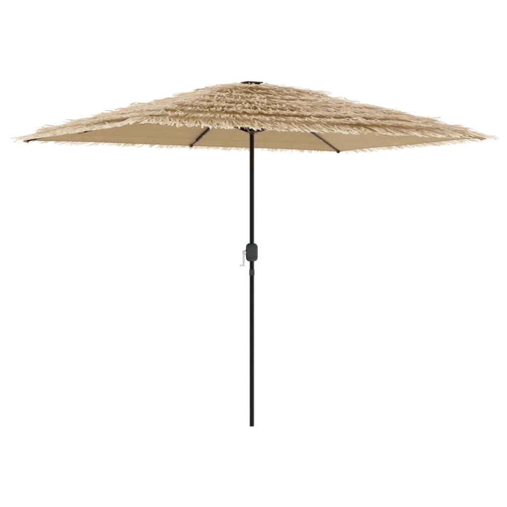 vidaXL Sonnenschirm mit LED und Stahlmast Braun 300x200x250 cm