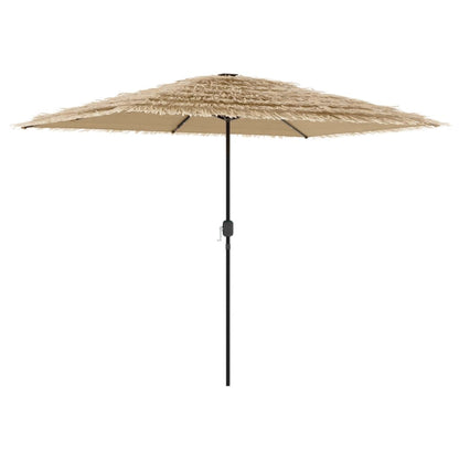vidaXL Sonnenschirm mit LED und Stahlmast Braun 300x200x250 cm