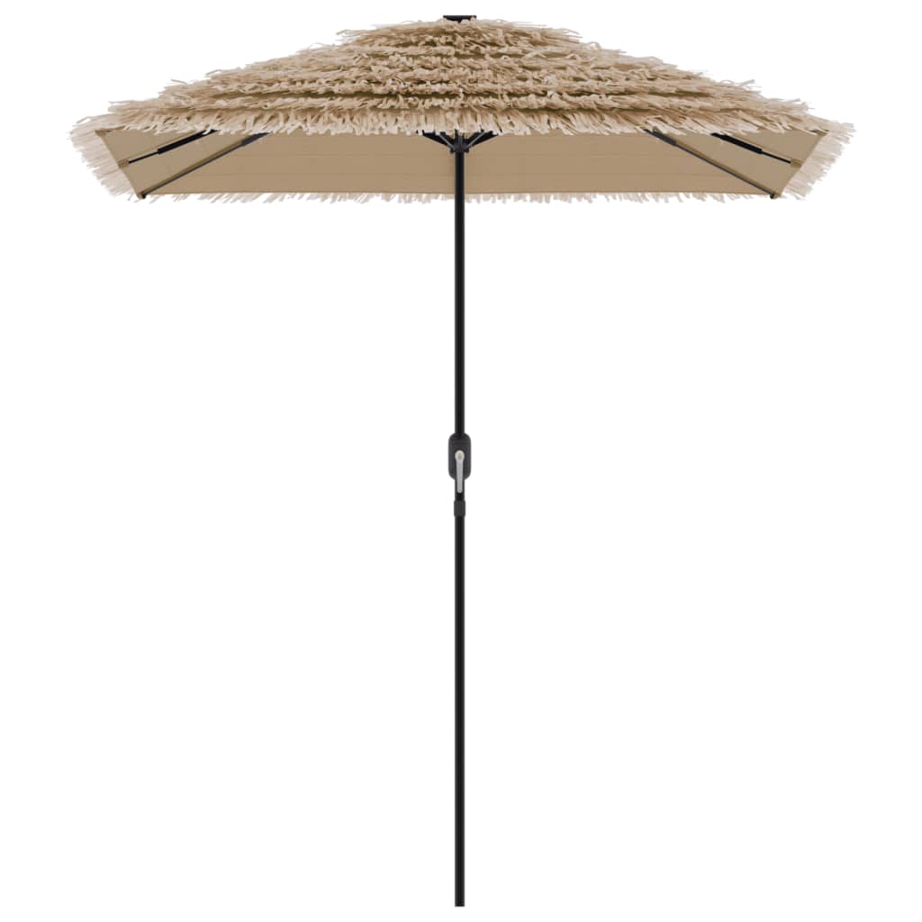 vidaXL Sonnenschirm mit LED und Stahlmast Braun 300x200x250 cm