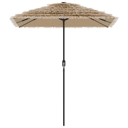 vidaXL Sonnenschirm mit LED und Stahlmast Braun 300x200x250 cm